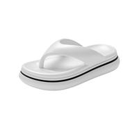 NIUHUAHUI Slippers, Chanclas de playa de verano con suela gruesa: cómodas zapatillas de EVA for mujer y hombre for House Slides Shower Sandals(White,36 EU)