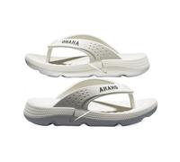 NIUHUAHUI Slippers, Chanclas de suela gruesa for hombre - Chanclas de playa de verano for House Slides Shower Sandals(White,44 EU)
