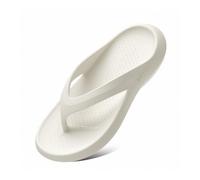 NIUHUAHUI Slippers, Chanclas de verano for hombre: sandalias de suela gruesa for mayor comodidad for House Slides Shower Sandals(White,45 EU)