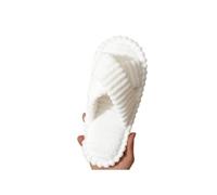 NIUHUAHUI Slippers, Pantuflas De Algodón De Felpa For Mujer: Pantuflas Suaves For El Hogar. for House Slides Shower Sandals(White,40 EU)