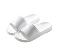 NIUHUAHUI Slippers, Pantuflas de baño de EVA for parejas: suaves zapatillas de casa for interior y exterior for él y for ella for House Slides Shower Sandals(White,43 EU)
