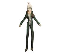 Niukaisi Figura de peluche de anime Nagito Komaeda de 28 cm, divertida manta de almohada con extremidades móviles, decoración de sofá, regalo