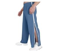 NIULI Pantalones De Rehabilitación For Hombres, Apertura, Entrenamiento Sueltos, Arrancados, Operativos, Deportivos Médicos, Postoperatorios, For Correr(Blue,L)