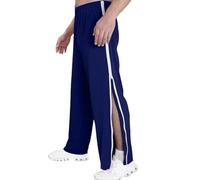 NIULI Pantalones De Rehabilitación For Hombres, Jogging De Pierna Ancha con Cremallera Lateral, Deportivos De Pierna Ancha, Se Pueden Abrir hacia Un Lado, Rasgados, M-3XL(Dark Blue,L)