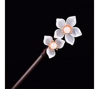 NIULIniuli Hair Stick,Chinese Hairpins,Hair Pin Stick Chino étnico Antiguo Vestido de Horquilla Borla Madera Color Esmalte Horquilla 11Rojo(14White Flower)
