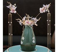 NIULIniuli Hair Stick,Chinese Hairpins,Hair Pin Stick Vestido de Estilo Antiguo, Horquilla Superior con borlas, Horquilla clásica, Adorno for Disfraz, Conjunto Completo 10(3)