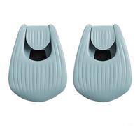 NiuLumea 10 organizadores para cañas de pescar con agarre de EVA ajustable, correa de bloqueo de 1 clic, protector antideslizante ligero (azul)