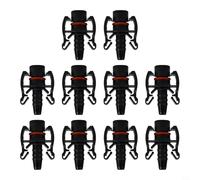 NiuLumea 10 unidades de expansión de coche para tanque de agua conector recto, ABS resistente a altas temperaturas, ajuste de línea de retorno para sistema de refrigeración automática, color negro