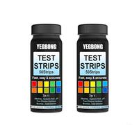 NiuLumea 100 tiras de prueba de agua 7 en 1 para piscina y spa, kit de prueba rápida de pH, alcalinidad, dureza y bromo