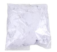 NiuLumea 10000 piezas de confeti de papel de seda biodegradable, color blanco, en forma de corazón, para cumpleaños, boda, aniversario, celebración, 1,5 cm, 100 g