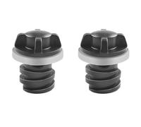 NiuLumea 2 piezas de desagüe de refrigeración de camping con junta de silicona, color negro para repuesto de refrigerador portátil, tapón de drenaje a prueba de fugas, 4,5 cm de altura, no requiere