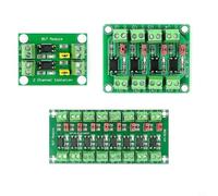 NiuLumea 2pcs PC817 Optoacoplador Placa de Aislamiento 3.6-30V Convertidor de Voltaje Módulo Cap Salida Configurable para Uso Industrial Verde (2 Canales)