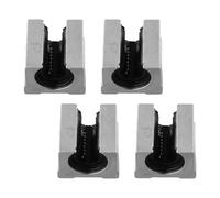 NiuLumea 4 bloques de rodamientos lineales SBR16UU de 16 mm, riel guía, bloque deslizante de almohada de aleación de aluminio con bolas de acero para enrutador CNC para impresora 3D
