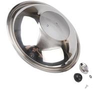 NiuLumea 40 cm para tapa de cristal de repuesto, cacerola, wok, sartén compatible con ollas de 40 cm para borde de acero inoxidable, resistente al calor, apto para lavavajillas