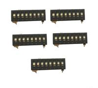 NiuLumea 5pcs 3-State 8-Position DIP Interruptor Onda Mecanismo 254mm Paso Placa de Circuito Baja Resistencia de Contacto