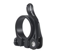 NiuLumea Abrazadera para tija de sillín de aleación de aluminio de 31,8 mm/34,9 mm, liberación rápida para fijación de bicicleta de carretera, color negro