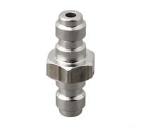 NiuLumea Adaptador macho de alta presión de 8 mm para transferencia de | Diseño doble macho de 8 mm, construcción de acero inoxidable, clasificación de 4500 psi, se adapta a sistemas de acogida
