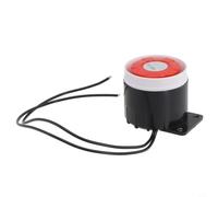 NiuLumea Alarma electrónica de sirena de 120 dB CC 12 V 24 V sonda de seguridad para el hogar, oficina, almacén, ladrón para carcasa de plástico (24 V)