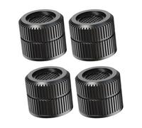 NiuLumea Almohadillas antideslizantes ajustables para lavadoras y refrigeradores, absorción de golpes, alfombrillas elevadas para reducir la vibración y el ruido, color negro