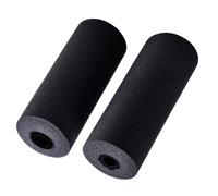 NiuLumea Almohadillas de repuesto de espuma para pies para banco de pesas y máquinas de extensión de piernas, rodillos de espuma de alta densidad de diámetro de 22 a 30 mm, color negro, paquete de 2