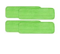 NiuLumea Almohadillas reutilizables para fregona Swiffer Sweeper XL, 12 mm de grosor, microfibra húmeda y seca, paños de limpieza lavables para suelos laminados de madera dura, verde, paquete de 2
