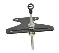 NiuLumea Arco recurvo en T con mira larga, 1 pin calibrado para pasador de anillo con construcción de acero inoxidable, ajuste de tornillo de pulgar de desmontaje rápido, para arco recurvo, arco recto