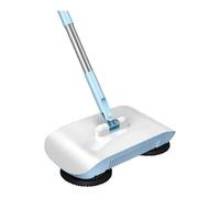 NiuLumea Barredora manual con escoba y trapeador, robótica para aspiradora, limpieza de suelos en sala de estar, cocina, dormitorio, compacta y ligera, color rosa