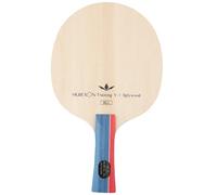 NiuLumea Bate de tenis de mesa beige, construcción de madera de 5 capas, pala de 6 mm de grosor, para niños y adolescentes, Shakehand o Penhold