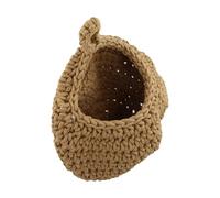 NiuLumea Bolsa de almacenamiento de malla de algodón tejida a mano, red transpirable para colgar productos frescos, verduras, frutas, organizador de pared de cocina estilo granja