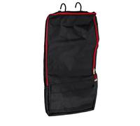 NiuLumea Bolsa de almacenamiento portátil para brida y cabestro con 3 ganchos, organizador de tachuelas de poliéster para caballos, granero o remolque, color negro y verde azulado oscuro