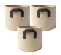 NiuLumea Bolsas de cultivo de plantas de tela no tejida con asas, paquete de 3 verduras, tomates, patatas y flores, transpirables, optimizadas para el drenaje, ahorran espacio