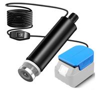 NiuLumea Bomba eléctrica de transferencia de agua con batería de litio de 18 V, carcasa de ABS inoxidable con filtro de cubierta de barco de lluvia, compatible con 48-11-1862 (para BAT622)