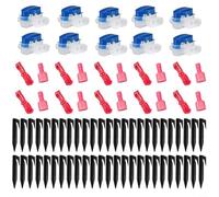 NiuLumea Boundary Cable Kit Robot cortacésped con 50 clavijas, 10 conectores y terminales, compatible con WORX para Landroid Indego para Robomow