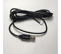 NiuLumea Cable de auriculares negro de 1,8 m para edición, USB flexible a multi-pin para cable de repuesto de escritorio y uso portátil