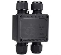 NiuLumea Caja de conexiones impermeable IP68 de 4 vías, 2 en 2 salidas, para cabina eléctrica PA66 resistente, cartelera ligera, 40C a 105C (5-9 mm)