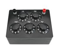 NiuLumea Caja de resistencia de laboratorio, 0-99999 ohmios ajustable con 5 rangos conmutables, enseñanza y pruebas de experimentos de física