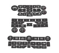 NiuLumea Calcomanía de reparación de botones para SAAB 3ª generación 9-5NG 9-4X, botón pulsador de radio de control de clima para reemplazo, negro con letras blancas, vinilo de alta calidad, se adapta
