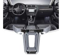 NiuLumea Calcomanías cromadas para volante 6 MK6 MK5, borde ABS plateado, diseño de lentejuelas, paquete de 123