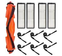 NiuLumea Cepillo lateral principal y filtro para juego de repuesto S40 OV81 Robot para aspiradora, incluye 1 cepillo principal, 4 filtros, 6 cepillos laterales