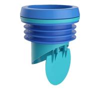NiuLumea Cera de brida de inodoro para anillo con válvula antirretorno de 110 mm, tubo de drenaje, prevención y control de fugas de cuenco