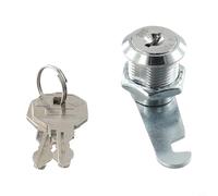 NiuLumea Cerradura de leva de aleación de metal para armarios, cajones, buzones y taquillas, cerradura segura para muebles con 2 llaves, se adapta a puertas de madera/metal/vidrio (16/20/25 mm) (25 mm