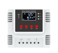 NiuLumea Controlador de carga solar de 40 A con pantalla LCD y control de aplicación, sistemas de energía alternativos de carga de 3 etapas para el hogar, para puertos USB duales