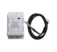 NiuLumea Controlador de humedad de temperatura WiFi eWeLink, interruptor de CA de 20 A con control remoto de aplicación y estadísticas de datos