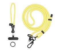 NiuLumea Correa de mano antipérdida, 20 x 15 x 0,2 cm, correa de poliéster para cámara con diseño de cuerda cruzada, segura para deportes y uso al aire libre, color negro