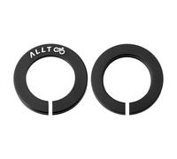 NiuLumea Cubierta de par de bicicleta para eje pasante RockShox de 15 mm, 2 unidades, aleación de aluminio, color negro
