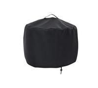 NiuLumea Cubierta redonda para estufa al aire libre, horno de pizza y parrilla, tela 420D resistente al desgarro con laminación impermeable, cordones seguros y asa superior, color negro