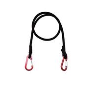 NiuLumea Cuerda elástica resistente con ganchos de mosquetón, correas elásticas de látex de 8 mm para agrupar tienda de kayak, camping, senderismo, uso al aire libre, 60 cm/90 cm, paquete de 1/2/4