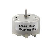 NiuLumea DC Motor RF-500TB-12560, voltaje de 3 V-12 V para rango, 5500 RPM, construcción de metal, para alarma, ambientador de aire, máquina de pulverización de incienso, juguetes