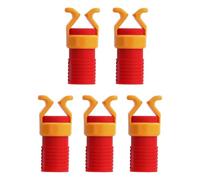 NiuLumea Destornillador de soporte de tornillo, funda de fijación que evita caídas y sesgos, ABS ligero para reparación del hogar de herramientas de plástico, rojo y amarillo, paquete de 2