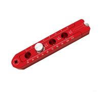 NiuLumea Dibujo circular ajustable para carpintería, aleación de aluminio para regla de brújula para diseño artístico, carpintería y dibujo técnico, para rojo